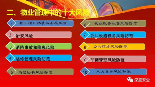 物業(yè)管理風險分析與防范 構(gòu)建安全高效的運營體系